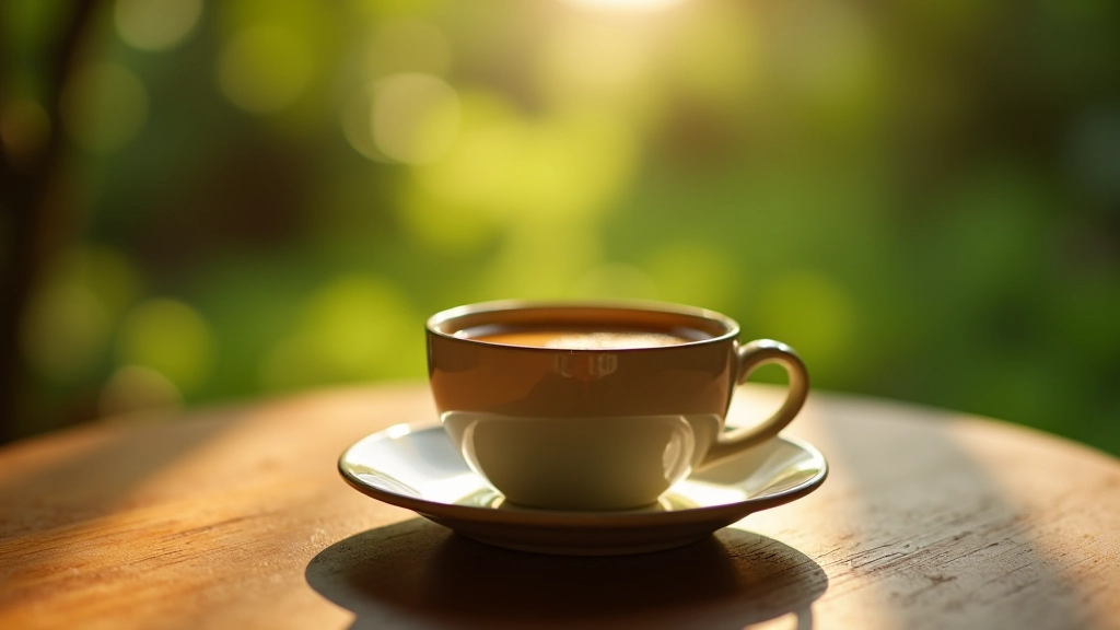 Taza de café artesanal en finca cafetalera