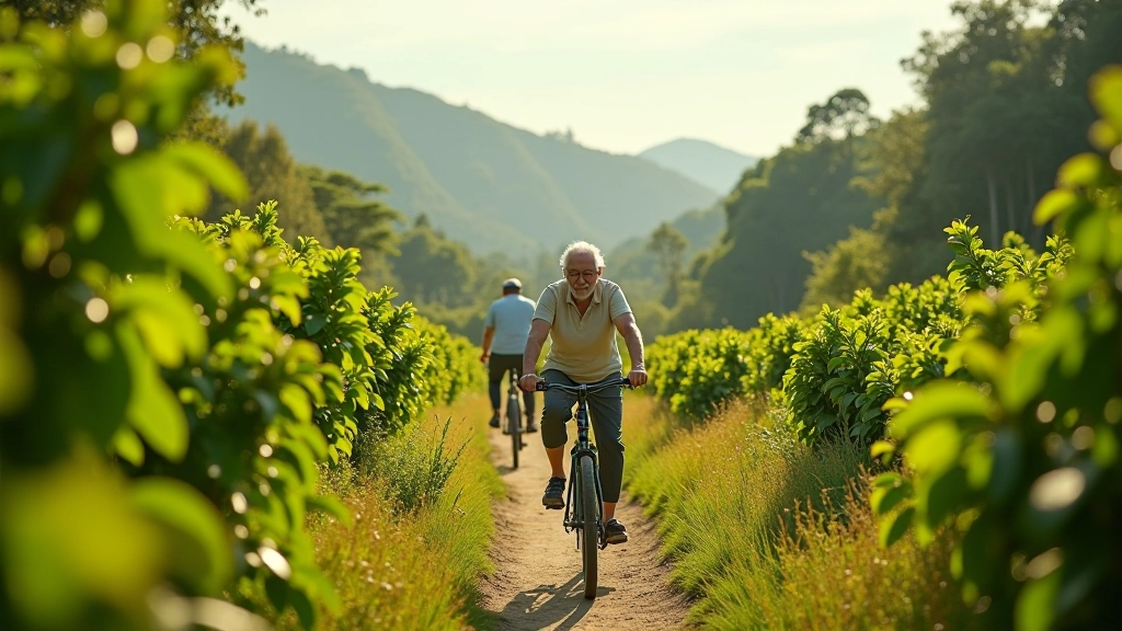 Ruta Cafetalera Básica - ciclistas en senderos suaves