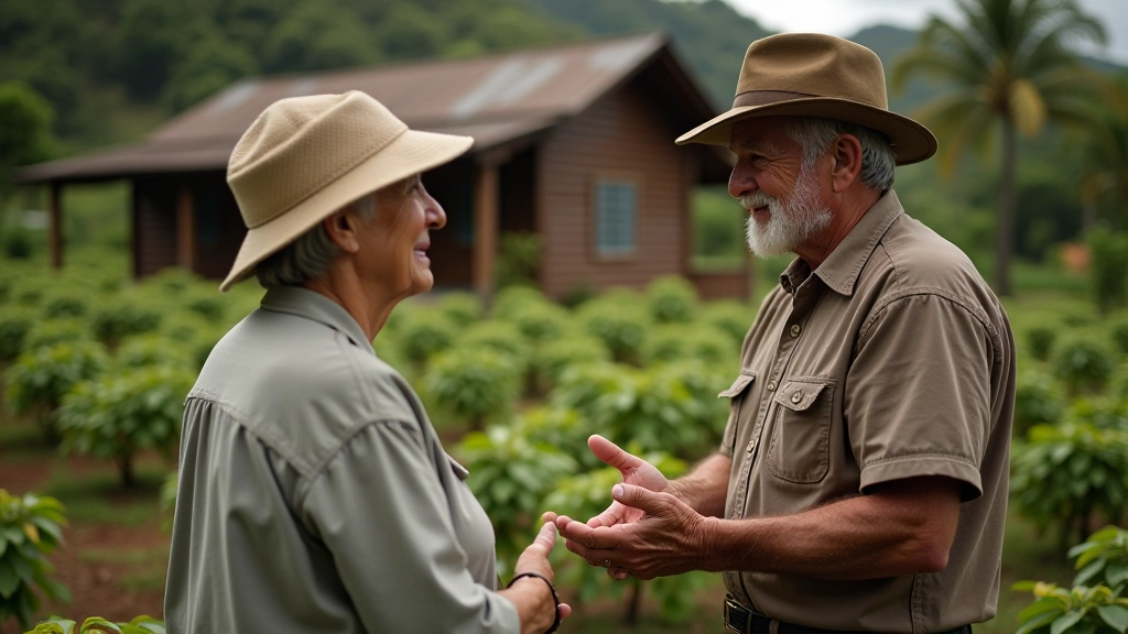 Ruta Cultural - encuentro con agricultor en finca de café